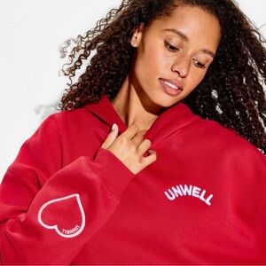 Unwell With Love Graphic Hooded Pullover Sweatshirt - NWT szXS